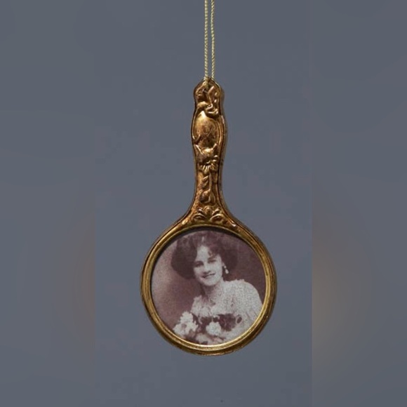 Kurt Adler Other - Kurt Adler Victorian Gold Hand Mirror Picture Frame Ornament, NWT 🪞